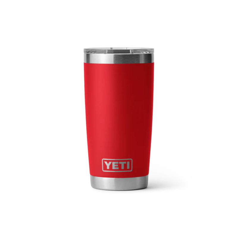 Rescue Red | YETI Rambler 20oz With Magslider Lid. Front View.