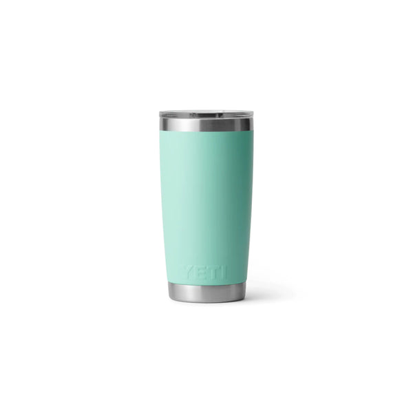 Seafoam | YETI Rambler 20oz With Magslider Lid Image Showing Back View.