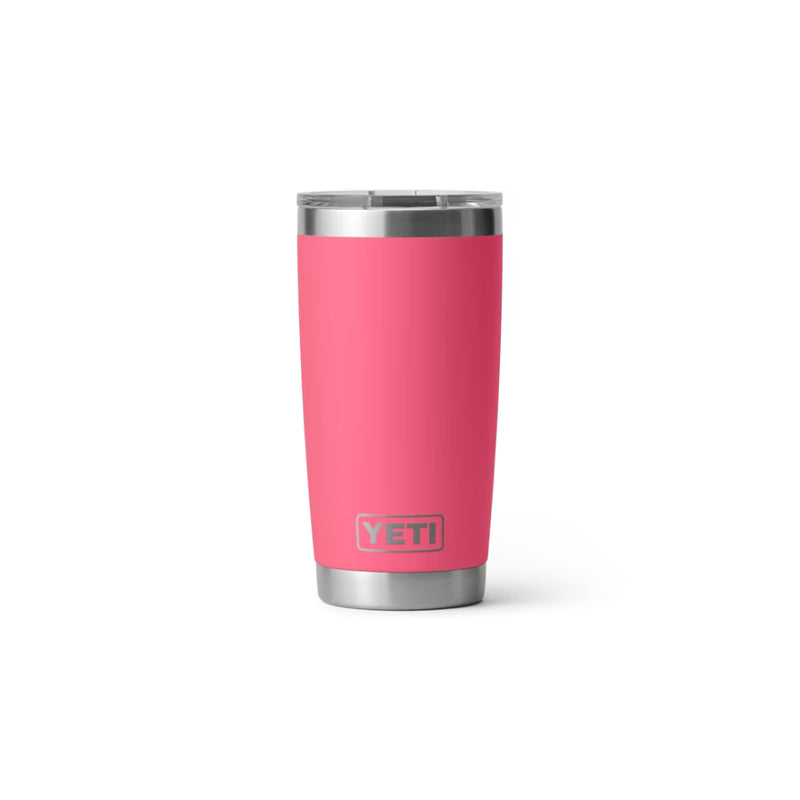 Tropical Pink | Side view with engraved YETI logo.