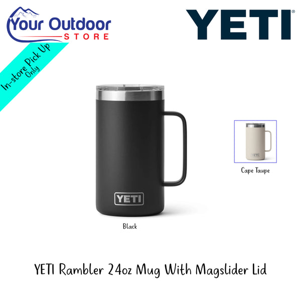 YETI Rambler 24oz Mug With Magslider Lid |  Hero Image Showing All Logos, Titles And Variants.