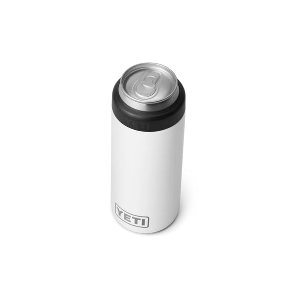 White | YETI Rambler 250ml Colster Slim. Top View.