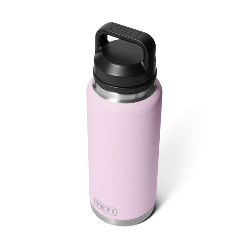 Cherry Blossom | YETI Rambler 36oz Bottle With Chug Cap Image Showing Top View With Cap On.