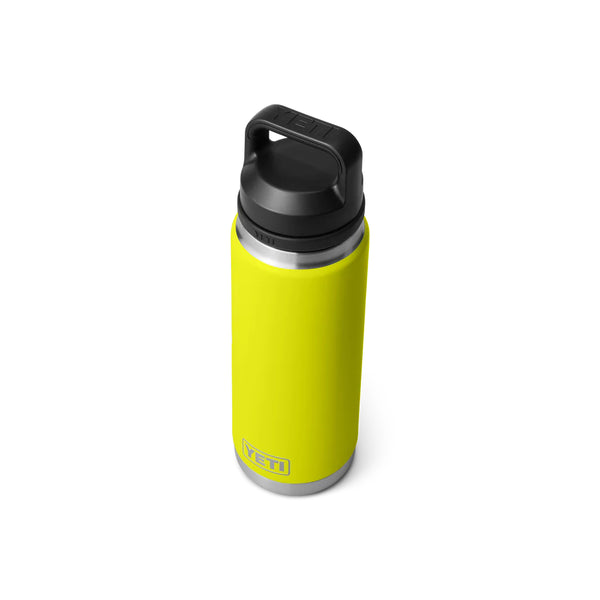 Firefly | YETI Rambler 26oz Bottle With Chug Cap Image Showing Angled Top View.