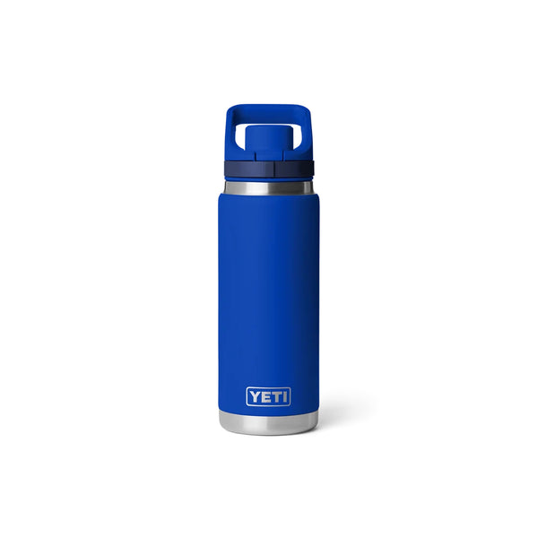 Royal Blue | YETI Rambler 26oz Bottle With Flip Chug Cap Image Showing No Logos Or Titles.