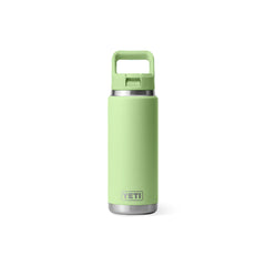 Key Lime | YETI Rambler 26oz Bottle With Straw Lid Image Showing No Logos Or Titles.