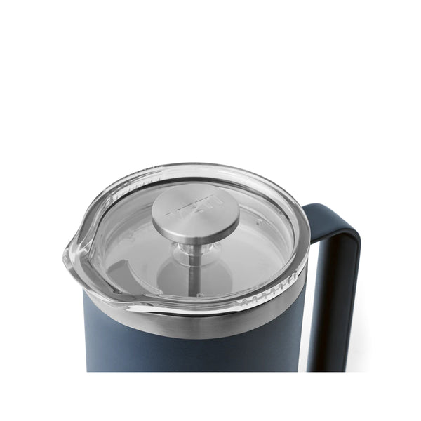Navy | YETI Rambler French Press Image Showing Close Up Top View Of The Lid.