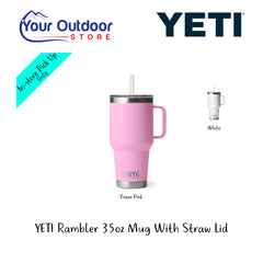 YETI Rambler 35oz Mug With Straw Lid | Hero Image Showing Logos, Titles And Variants.