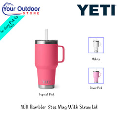 YETI Rambler 35oz Mug  With Straw Lid | Hero Image Showing All Logo, Titles And Variants.