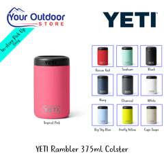 YETI Rambler 375ml Colster | Hero Image Showing All Logos, Titles And Variants.