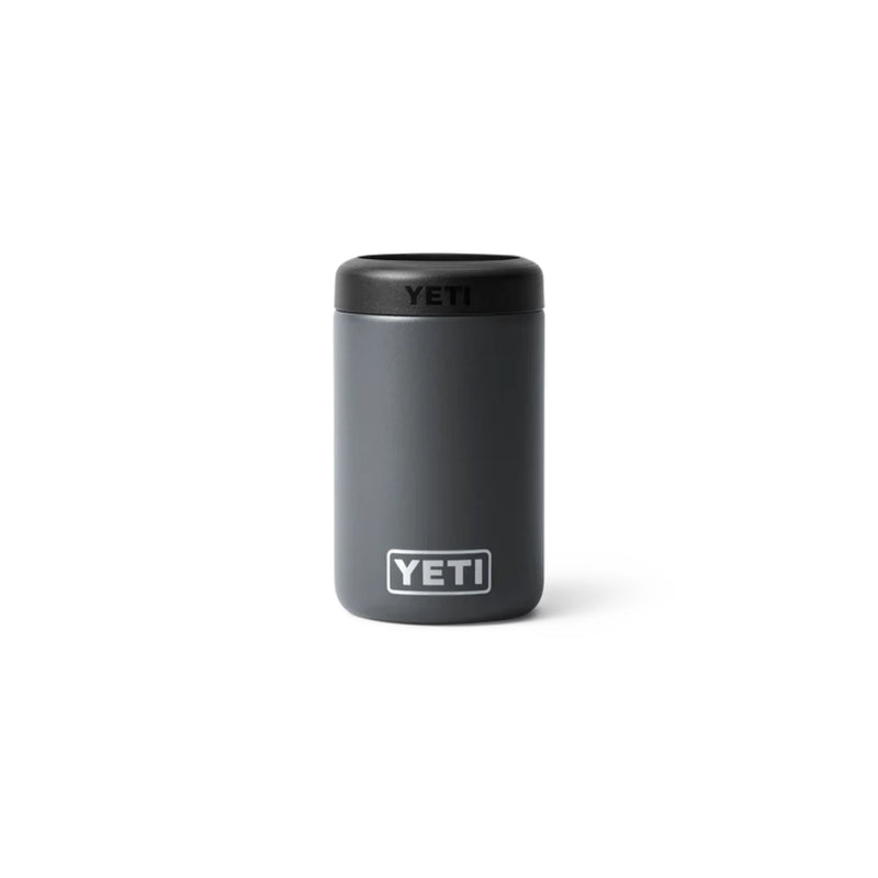 Charcoal | YETI Rambler 375 ml Colster. Side View.