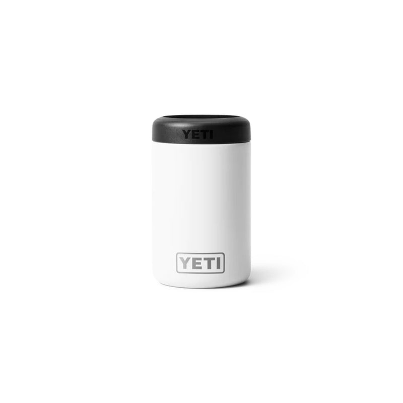 White | YETI Rambler 375 ml Colster. Side View.