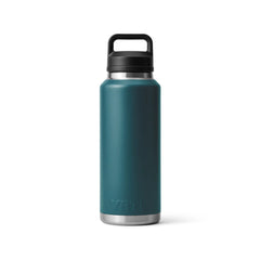 Agave Teal | YETI Rambler 46oz Bottle with Chug Cap. Back View.