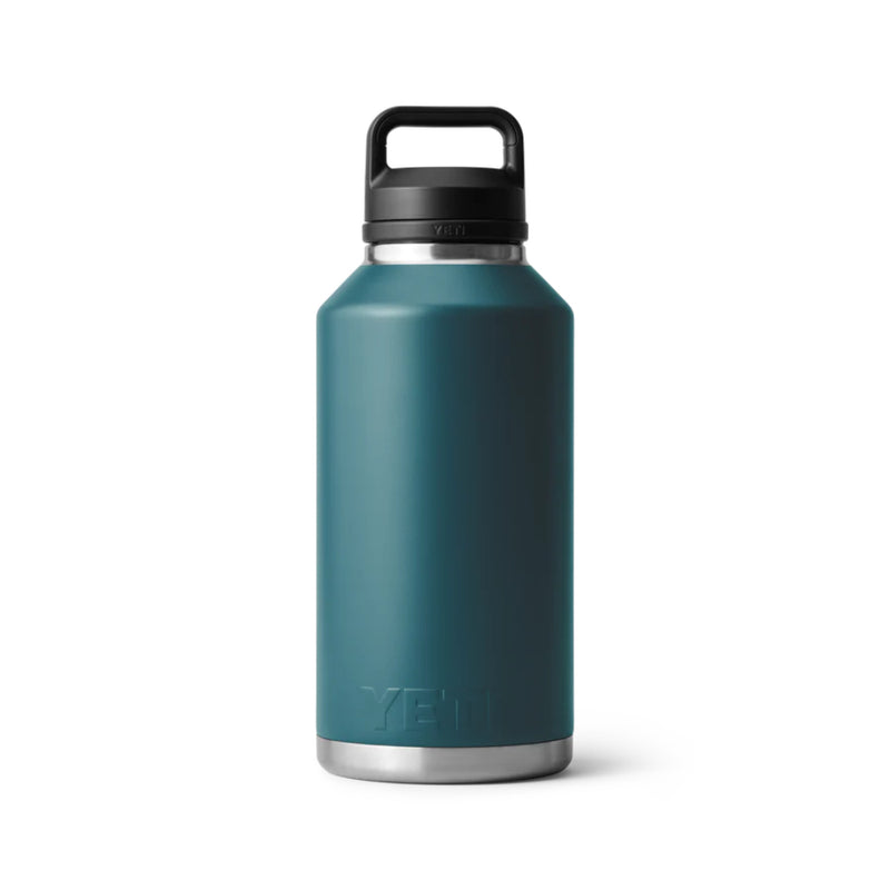 Agave Teal | YETI Rambler 64oz Bottle With Chug Cap. Back View.