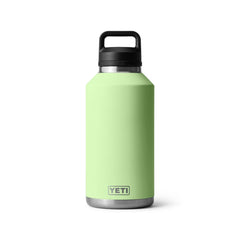 Key Lime | YETI Rambler 64oz Bottle With Chug Cap Image Showing Front View Of Bottle.