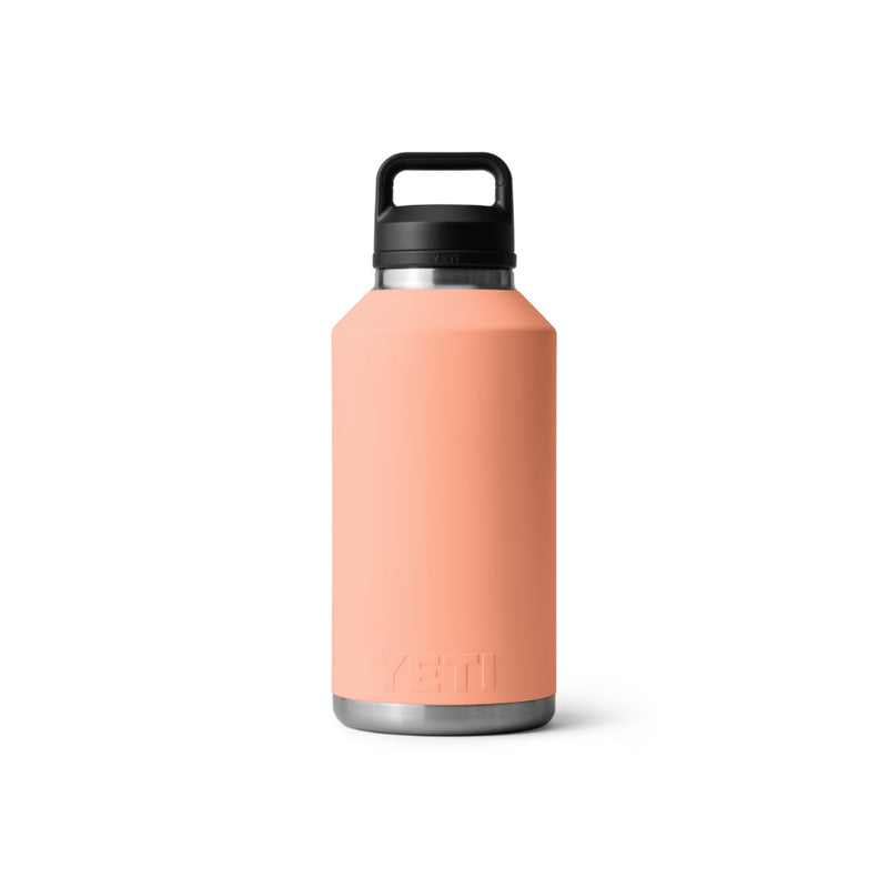 Lowcountry Peach | YETI Rambler 64oz Bottle With Chug Cap Image Showing Back View.