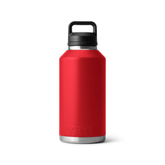 Rescue Red | YETI Rambler 64oz Bottle With Chug Cap Image Showing Back View.