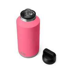 Tropical Pink | YETI Rambler 64oz Bottle With Chug Cap Image Showing Cap Off.