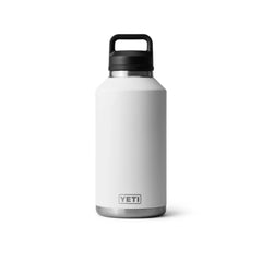 White | YETI Rambler 64oz Bottle With Chug Cap Image Showing Front View.