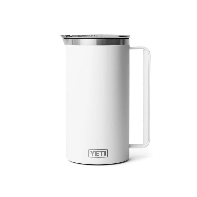 White | YETI Rambler 64oz Pitcher Image Showing No Logos Or Titles.