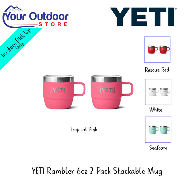 YETI Rambler 6oz 2 Pack | Hero Image Showing All Logos, Titles And Variants.