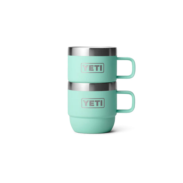 Seafoam | YETI Rambler 6oz 2 Pack Image Showing The ups Stacked Together.
