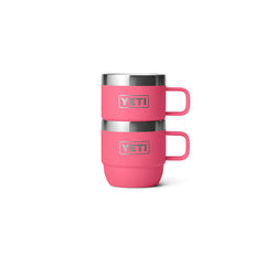 Tropical Pink | YETI Rambler 6oz 2 Pack Stackable Mug Image Showing Two Mugs Stacked.