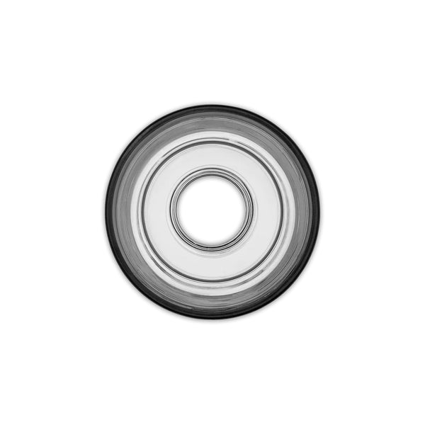 Black | YETI Rambler Bottle Chug Cap Image Showing Top View Of The Mouth Piece.