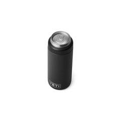 Black | YETI Rambler Colster 355ml Slim Can Cooler Image Showing Top View.