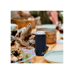 YETI Rambler Colster 355ml Slim Can Cooler | Image Showing Colster On A Table With A Can Inserted.