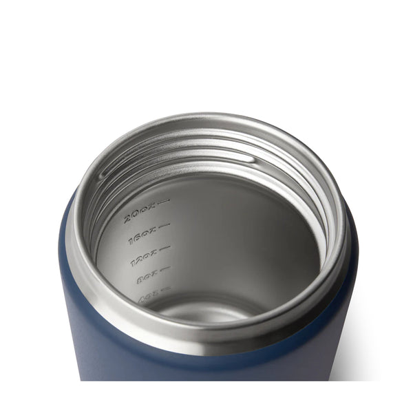 24oz/Navy | YETI Rambler Insulated Food Jar Image Showing Top view Lid Off.