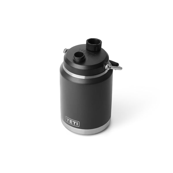 Black | YETI Rambler Half Gallon Jug 2.0 Image Showing Top View With The Cap Off.