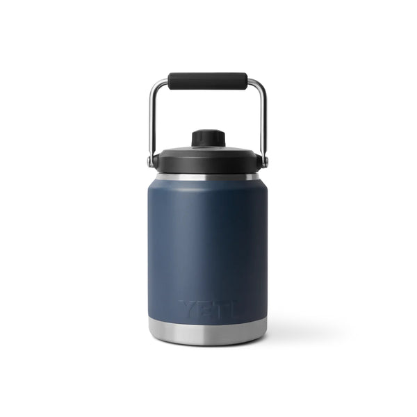 Navy | YETI Rambler Half Gallon Jug 2.0 Image Showing Back View.