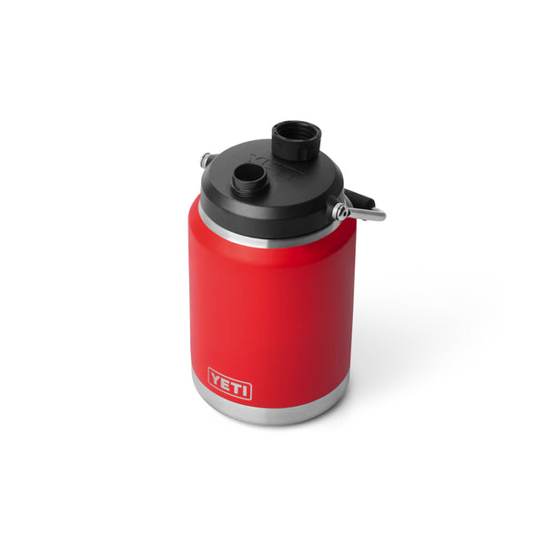 Rescue Red | YETI Rambler Half Gallon Jug 2.0 Image Showing Top View With Cap Off.