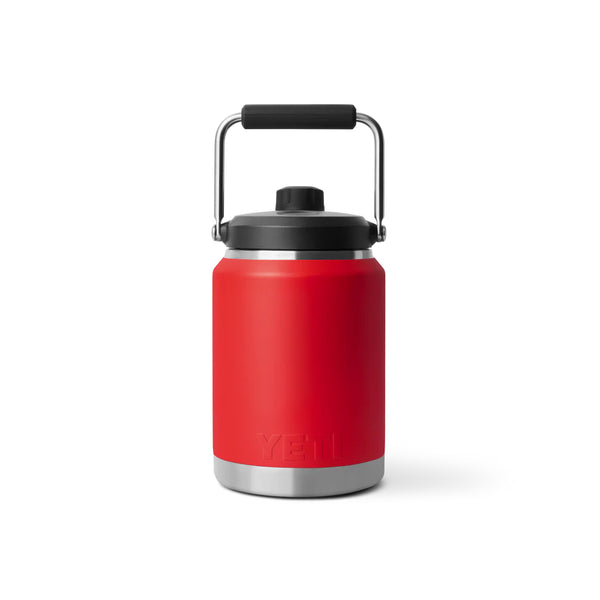 Rescue Red | YETI Rambler Half Gallon Jug 2.0 Image Showing Back View.