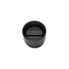 Black | YETI Rambler Hot Shot Cap. Showing Top View of Cap. 