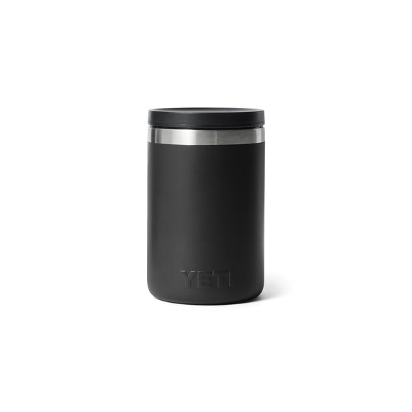 16oz/Black | YETI Rambler Insulated Food Jar Image Showing Back View.