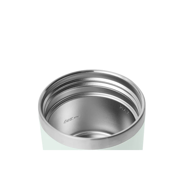 8oz/Ridgeline | YETI Rambler Insulated Food Jar Image Showing Angled Top View, Lid Off.