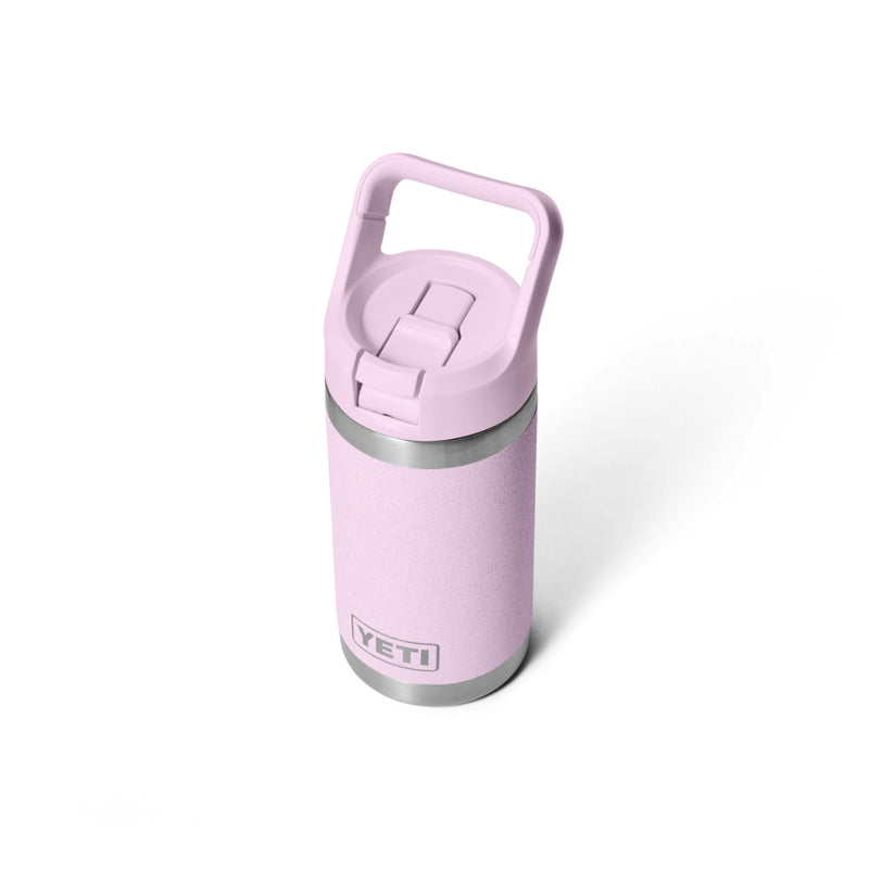 Cherry Blossom | YETI Rambler Jr 12oz Kids Bottle Image Showing Top View, Straw Down.