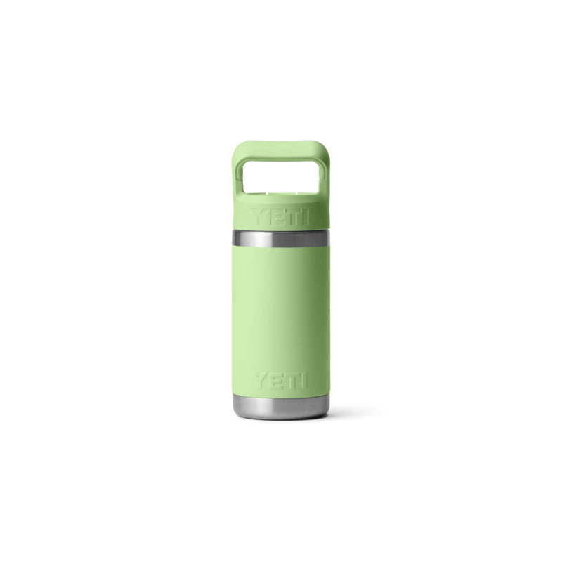 Key Lime | YETI Rambler Jr 12oz Kids Bottle Image Showing Back View.