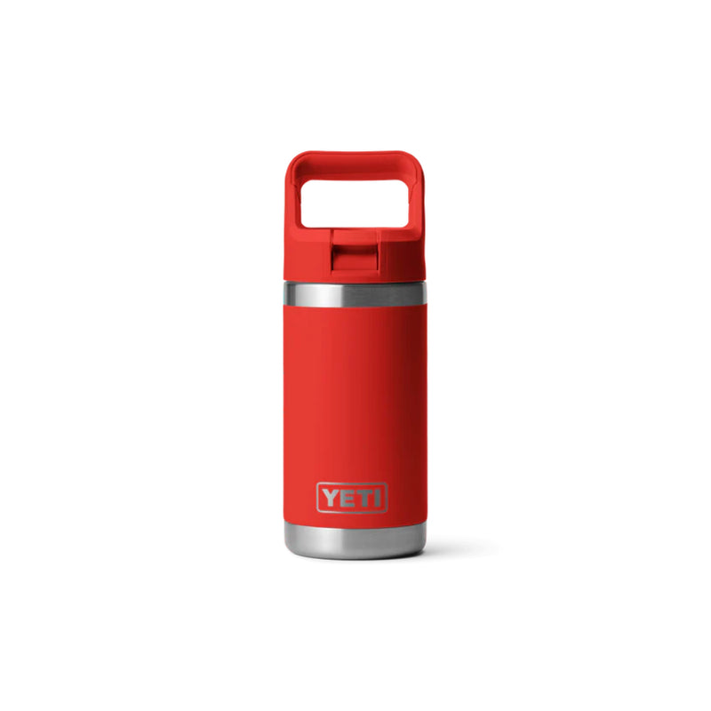 Canyon Red | YETI Rambler Jr 12oz Kids Bottle. Front View. 