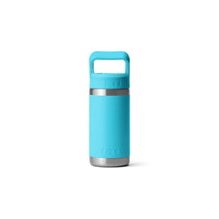 Reef Blue | YETI Rambler Jr 12oz Kids Bottle. Back View.