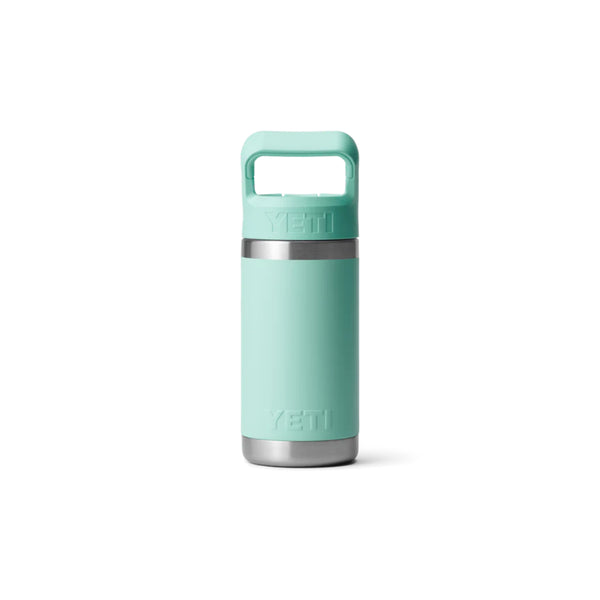 Seafoam | YETI Rambler Jr 12oz Kids Bottle Image Showing Back View. 