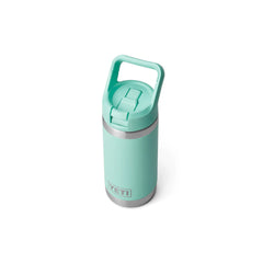 Seafoam | YETI Rambler Jr 12oz Kids Bottle. Top View. 