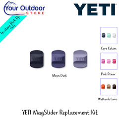 YETI MagSlider Replacement Kit | Hero Image Showing All Logos And Titles.