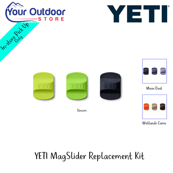 YETI Magslider Replacement Kit | Hero Image Showing All Logos, Titles And Variants.