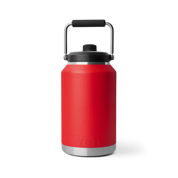 Rescue Red | YETI Rambler One Gallon Jug 2.0 Image Showing Back View.