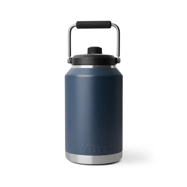 Navy | YETI Rambler One Gallon Jug 2.0 Image Showing The Back View.