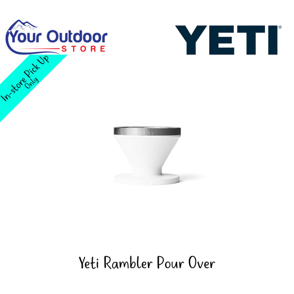 YETI Rambler Pour Over | Hero Image Showing All Logos And Titles.