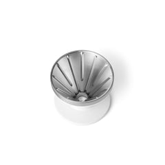 White | YETI Rambler Pour Over Image Showing Top View.