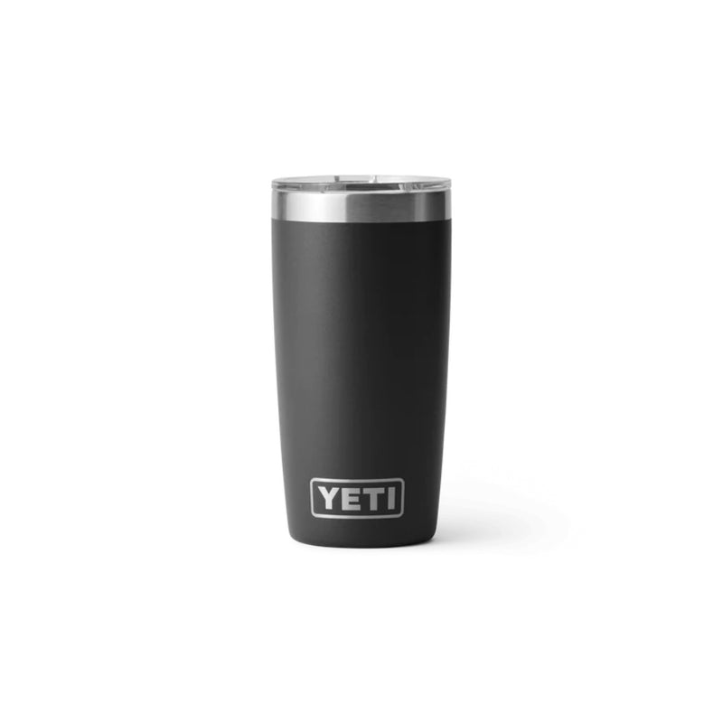 Black | YETI Rambler R10 Tumbler Image Showing No Logos Or Titles.